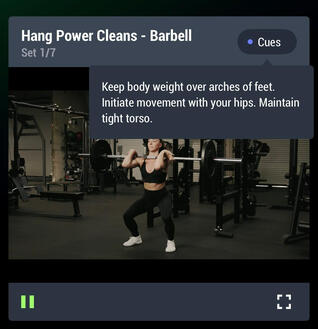 Cues tecniche per ogni esercizio