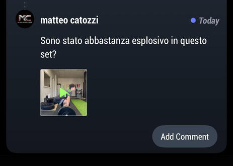 Feedback sull'esercizio
